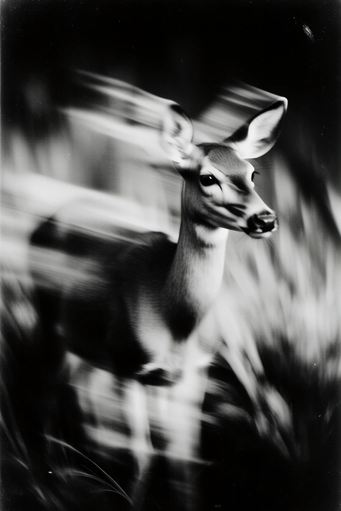 Spectral Kinetic Monochrome style AI image example 3