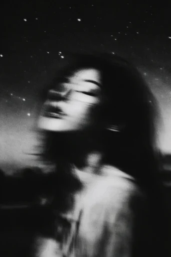 Nocturnal Monochrome Noir style reference image — chiaroscuro