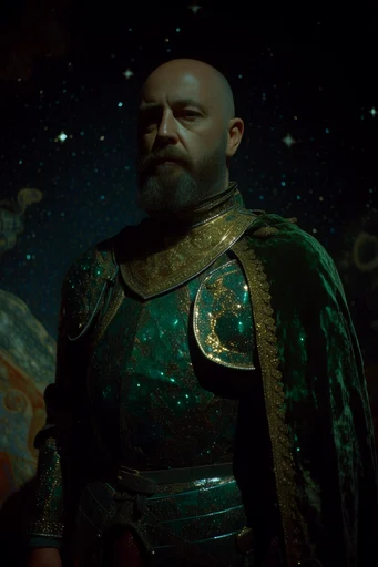 Celestial Emerald Opulence style reference image — jewel-encrusted textures