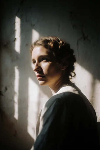 Cinematic Chiaroscuro Solitude moodboard — generate AI images in this style