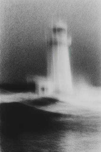 Ethereal Monochrome Noir style reference image — high-contrast noir