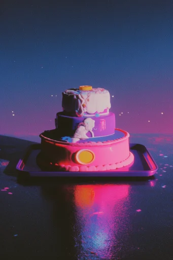 Ethereal Neon Noir style reference image — high-contrast lighting