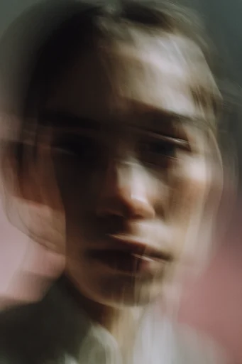 Ethereal Kinetic Nostalgia style reference image — double exposure