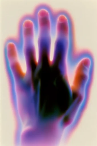 Neon Aura Surrealism style reference image — soft radial gradient