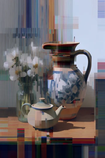 Digital Dissolution Glitch style reference image — glitch art