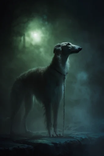 Ethereal Gothic Noir style reference image — monochromatic teal palette