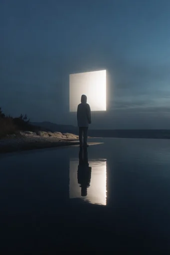 Luminous Monolithic Minimalism moodboard — generate AI images in this style