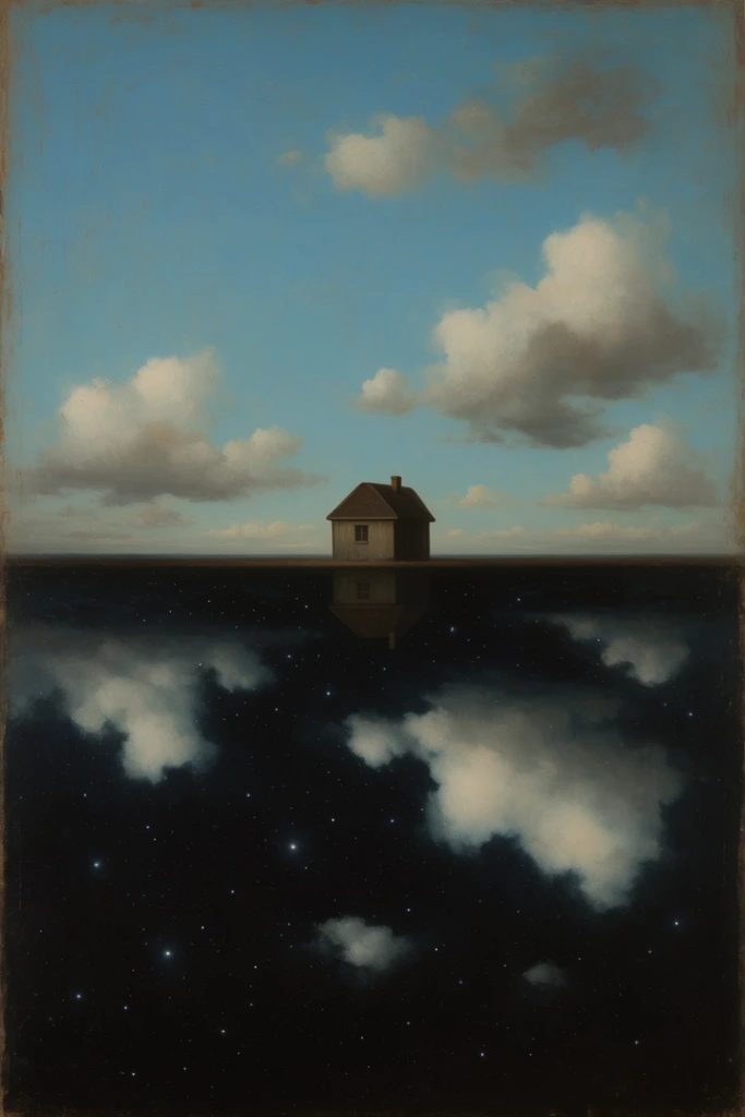 Metaphysical Celestial Surrealism style AI image example 2