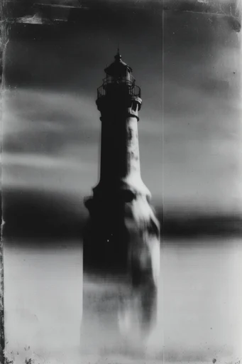 Haunting Analog Noir style reference image — distressed texture