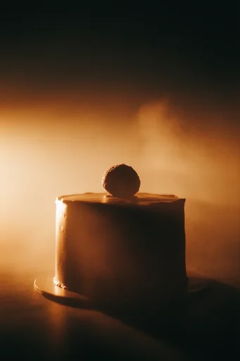 Amber Atmospheric Solitude style reference image — high contrast composition