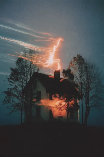 Electric Nocturnal Surrealism style AI image example 4