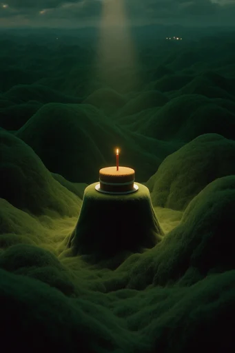 Velvet Surreal Landscapes style reference image — ethereal atmospheric lighting