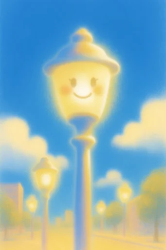 Luminous Airbrushed Minimalism style reference image — glowing yellow illumination