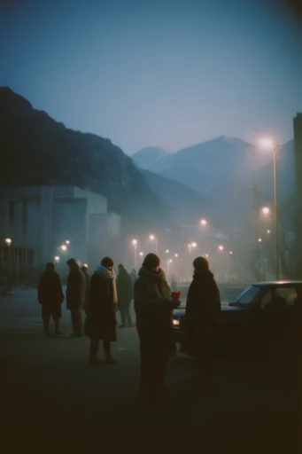 Cinematic Nocturnal Blur style reference image — soft focus bokeh