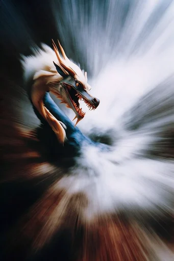 Dynamic Radial Velocity style reference image — high-speed kinetic energy