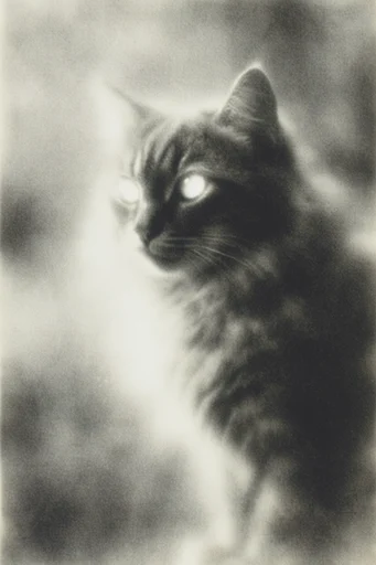 Haunted Pictorialist Archive style reference image — monochrome