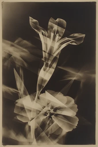 Experimental Darkroom Noir style reference image — geometric chiaroscuro