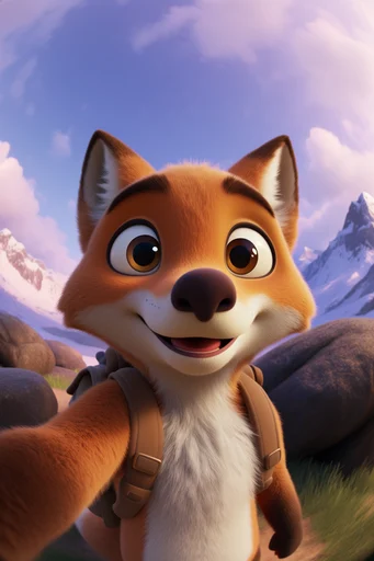 Vibrant Whimsical CGI style reference image — 3D animation style