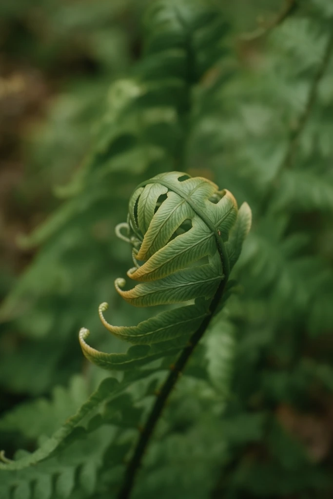 Luminous Botanical Macro style AI image example 2