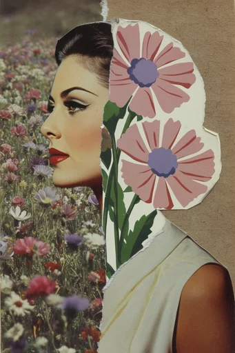 Analog Surrealist Collage style reference image — dreamlike portal effect