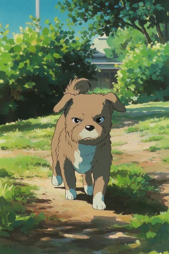 Nostalgic Ghibli Summer style reference image — pastoral countryside