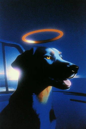 Nocturnal Synthwave Surrealism style reference image — retro sci-fi aesthetic