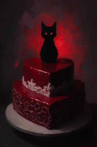 Crimson Noir Gothic style reference image — film grain