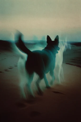 Spectral Motion Noir style reference image — surreal distortion