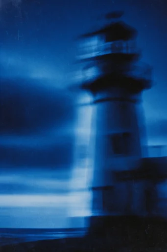 Kinetic Indigo Noir style reference image — indigo color palette