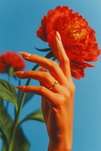 Retro Surrealist Bloom style reference image — surrealist botanical juxtaposition