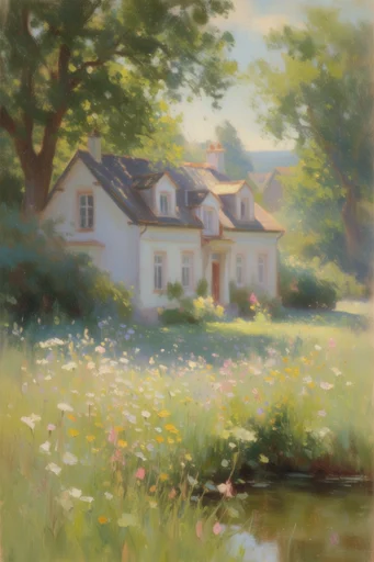 Luminous Impressionist Wilderness style AI image example 4