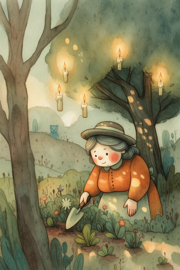 Dark Whimsical Storybook Surrealism style AI image example 2