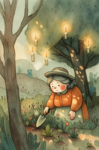 Dark Whimsical Storybook Surrealism style AI image example 2