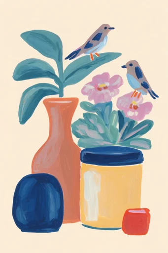 Artisanal Folk Whimsy style reference image — folk art aesthetic