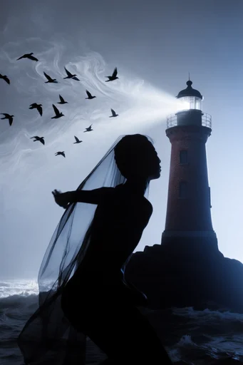 Translucent Bio-Luminary Etherealism style reference image — ethereal high-fashion