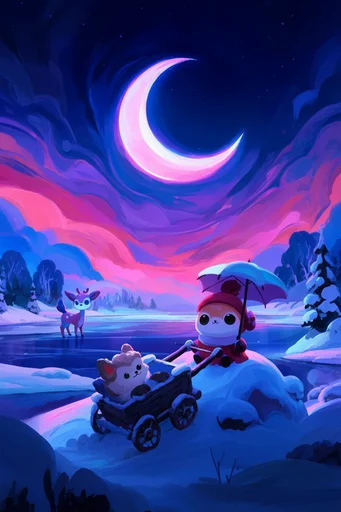 Luminous Cosmic Dreamscape style AI image example 3