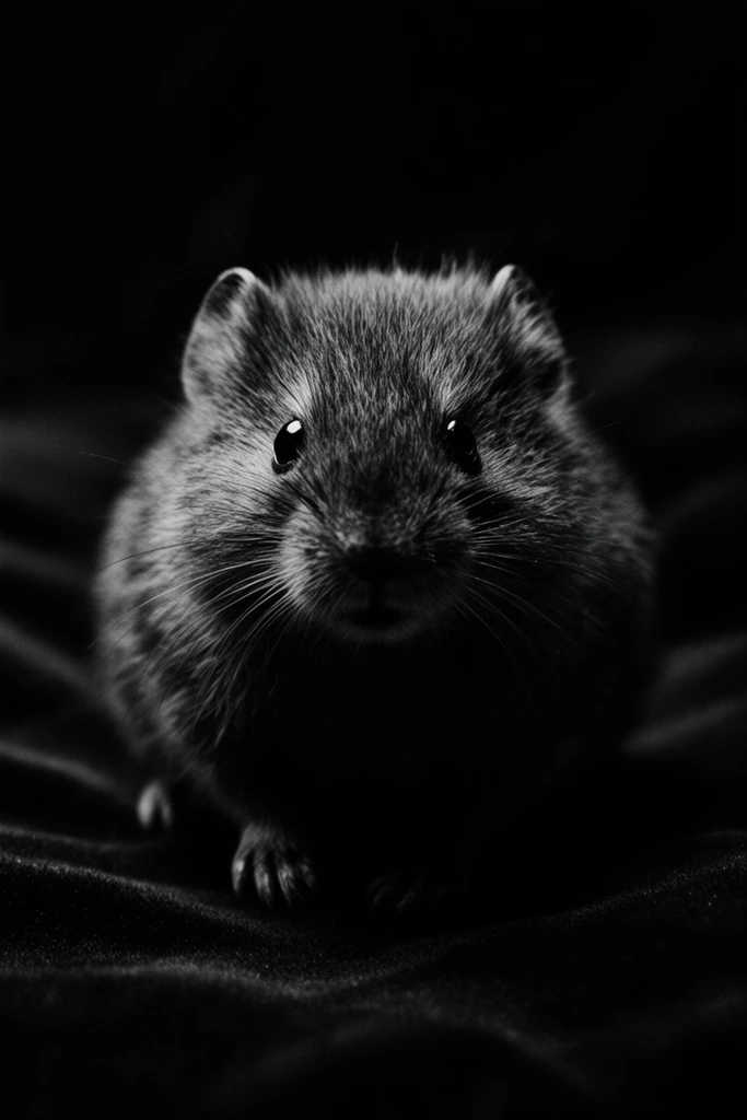 Dramatic Chiaroscuro Monochrome style AI image example 3