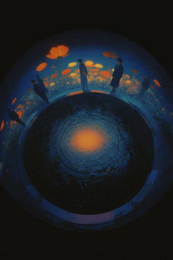 Monolithic Cosmic Noir style reference image — high-contrast cinematic composition