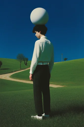Surreal Liminal Pastoral style reference image — uncanny dreamcore