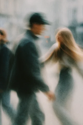 Ethereal Motion Impressionism style reference image — long exposure portrait