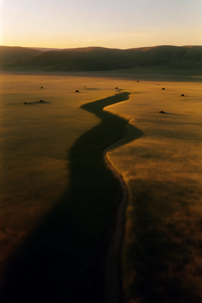 Chiaroscuro Pastoral Minimalism style AI image example 2