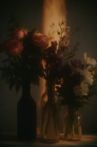 Cinematic Amber Chiaroscuro style reference image — amber color palette