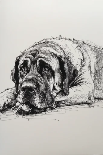 Raw Monochrome Sketchwork style reference image — textured graphite shading
