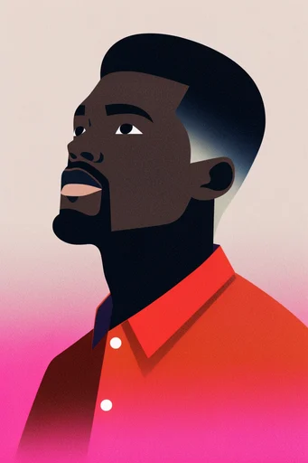 Graphic Risograph Pop moodboard — generate AI images in this style