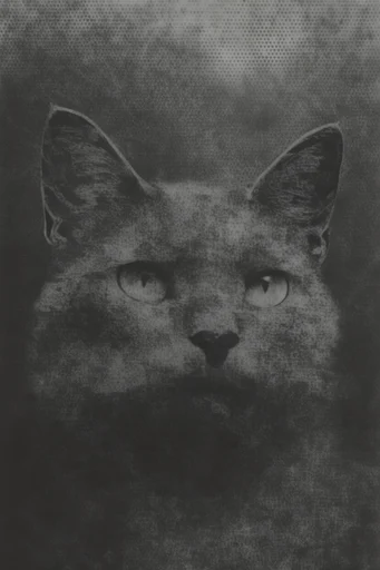 Monochrome Noir Tactility style reference image — surrealist composition