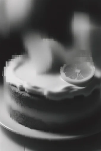 Monochrome Analog Decay style reference image — liminal horror