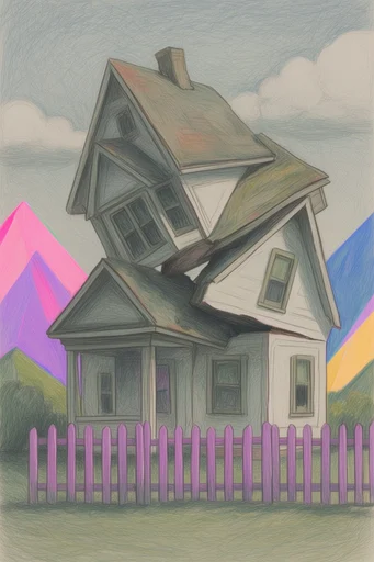 Neon Graphic Surrealism style AI image example 4