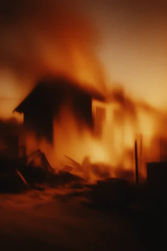 Ethereal Amber Pictorialism style reference image — dense atmospheric haze