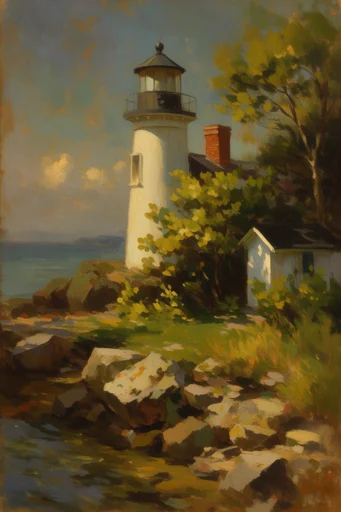Romantic Pastoral Impressionism style reference image — soft natural lighting