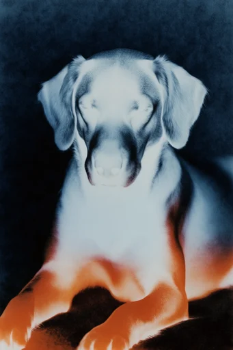 Spectral Organic Surrealism style reference image — muted minimalist background